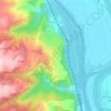 Châteaubourg topographic map, elevation, terrain
