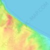 Chłapowo topographic map, elevation, terrain
