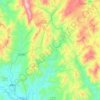 Đăk Psi River topographic map, elevation, terrain