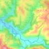 Escoulis topographic map, elevation, terrain