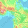 Luwu Timur topographic map, elevation, terrain