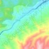 Miami topographic map, elevation, terrain
