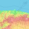Asturië topographic map, elevation, terrain