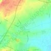 Cropwell Butler topographic map, elevation, terrain