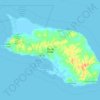 Coche Island topographic map, elevation, terrain