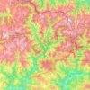 Pallars-Supérieur topographic map, elevation, terrain