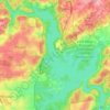 Loch Raven Reservoir topographic map, elevation, terrain