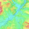 Frankenberg, Hesse topographic map, elevation, terrain