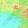 Putussibau Utara topographic map, elevation, terrain