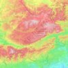 Caroux-Espinouse topographic map, elevation, terrain