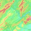 Botetourt County topographic map, elevation, terrain