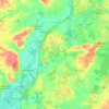 Morannes sur Sarthe-Daumeray topographic map, elevation, terrain