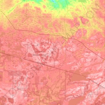 Watersmeet Township topographic map, elevation, terrain