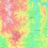 Ngororero topographic map, elevation, terrain