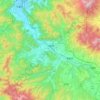 上田市 topographic map, elevation, terrain