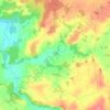 Anjouin topographic map, elevation, terrain