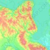 Бобрицька сільська громада topographic map, elevation, terrain