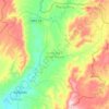 Santa María de los Ángeles topographic map, elevation, terrain