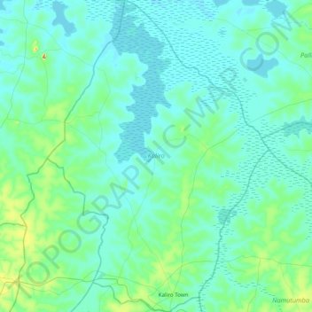 Kaliro topographic map, elevation, terrain