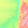América Dourada topographic map, elevation, terrain