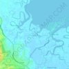 Langsa Barat topographic map, elevation, terrain