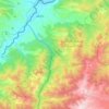 دهستان منجوان غربی topographic map, elevation, terrain