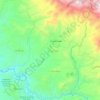 Zacazonapan topographic map, elevation, terrain
