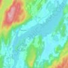 Bjørkelangen topographic map, elevation, terrain