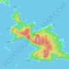 Anijima topographic map, elevation, terrain