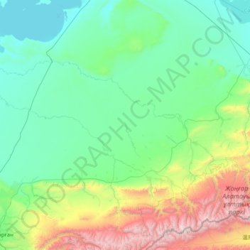 Lepsi topographic map, elevation, terrain