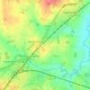 Mountnessing topographic map, elevation, terrain