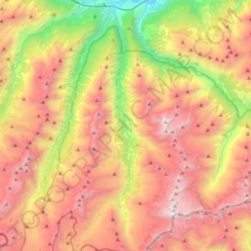 Torrente Savara topographic map, elevation, terrain