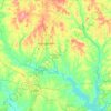 Nacogdoches County topographic map, elevation, terrain