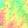 Jhalod Taluka topographic map, elevation, terrain