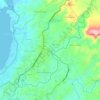 Ujung topographic map, elevation, terrain