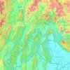 Vientiane Province topographic map, elevation, terrain