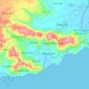 Maunabo topographic map, elevation, terrain