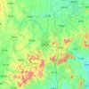 Wulian County topographic map, elevation, terrain