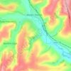 Frome Vauchurch topographic map, elevation, terrain