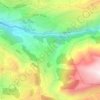 Yahchouch topographic map, elevation, terrain