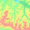 Promissão topographic map, elevation, terrain