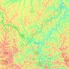 Johnson County topographic map, elevation, terrain