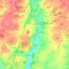 Standon topographic map, elevation, terrain
