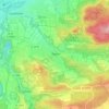 Flein topographic map, elevation, terrain