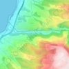 Fghal topographic map, elevation, terrain