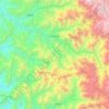 Salamanca topographic map, elevation, terrain