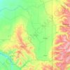 Teton County topographic map, elevation, terrain