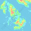 Isla London topographic map, elevation, terrain