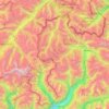 Chaîne de Livigno topographic map, elevation, terrain