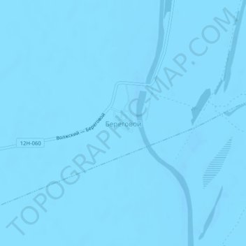 Beregovoy topographic map, elevation, terrain